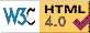 Valid HTML 4.0 by W3C!